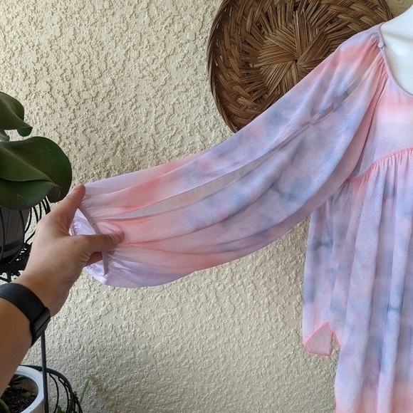 Free people majestic watercolor blouse size small - Picture 5 of 13